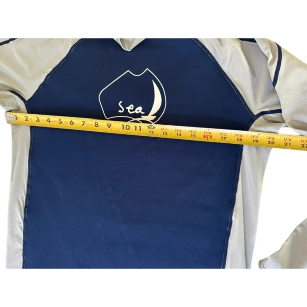 NEW Sail Equipment Australia SEA Mens XXL Neoprene Rash Guard Navy Grey